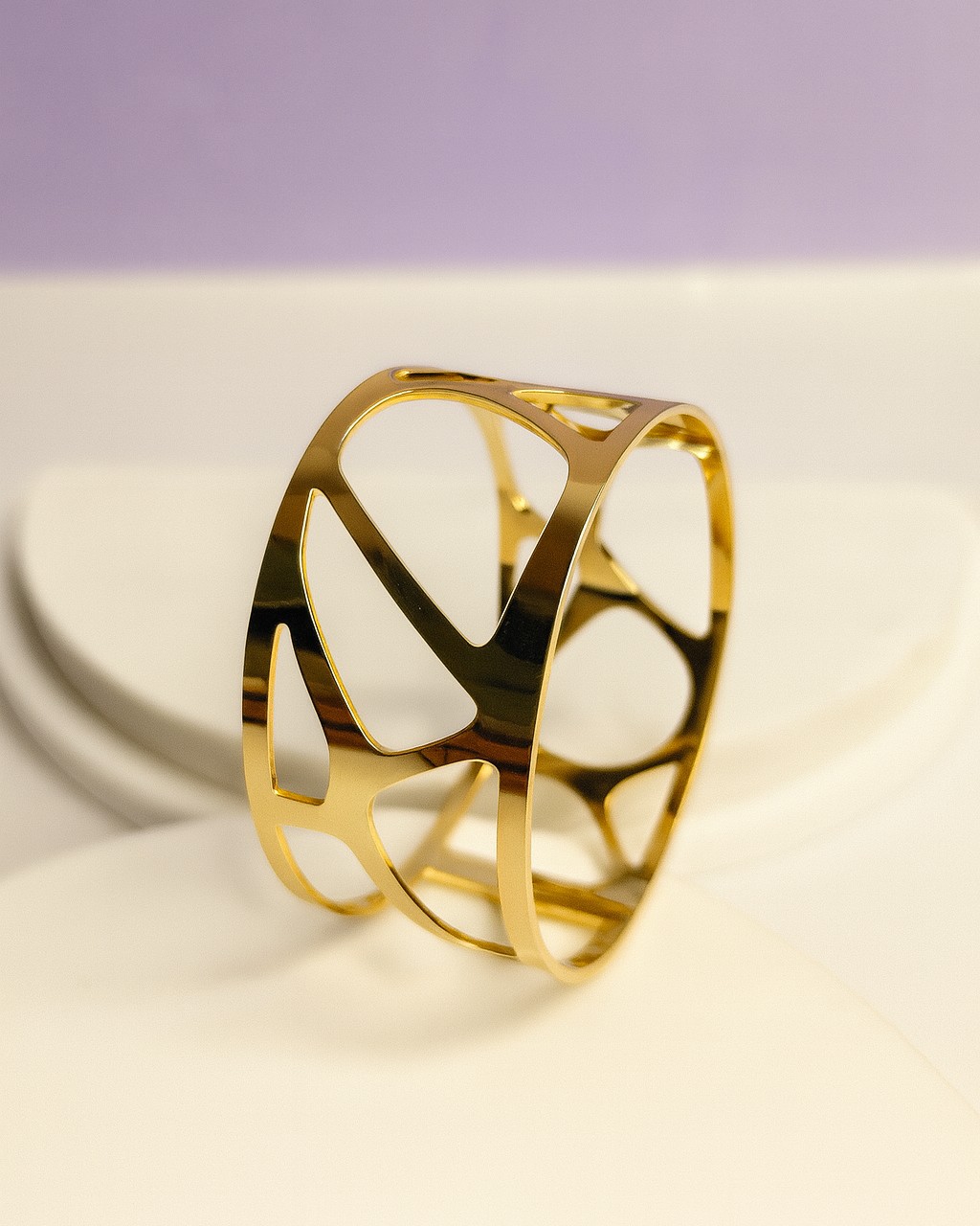 Gold Plated Adjustable Cuff Bracelet