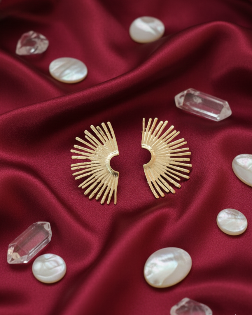 Stainless Steel Statement Stud Earrings