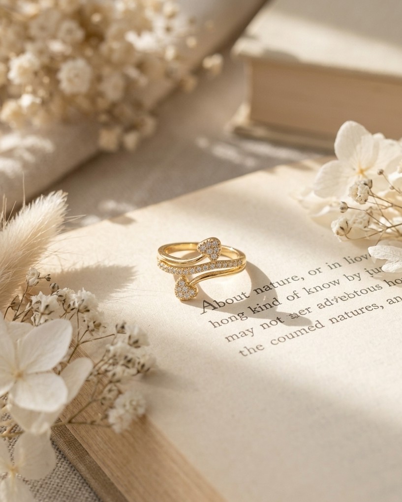 Golden Heart Ring