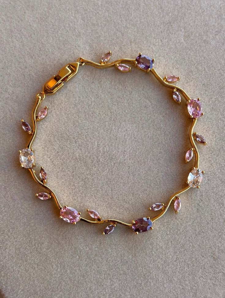 Blush Pink Tulip Bracelet