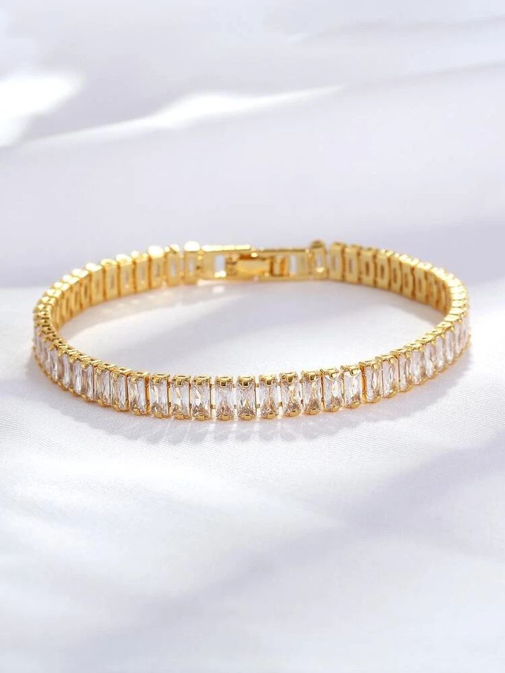 Minimal Gold Tennis Bracelet