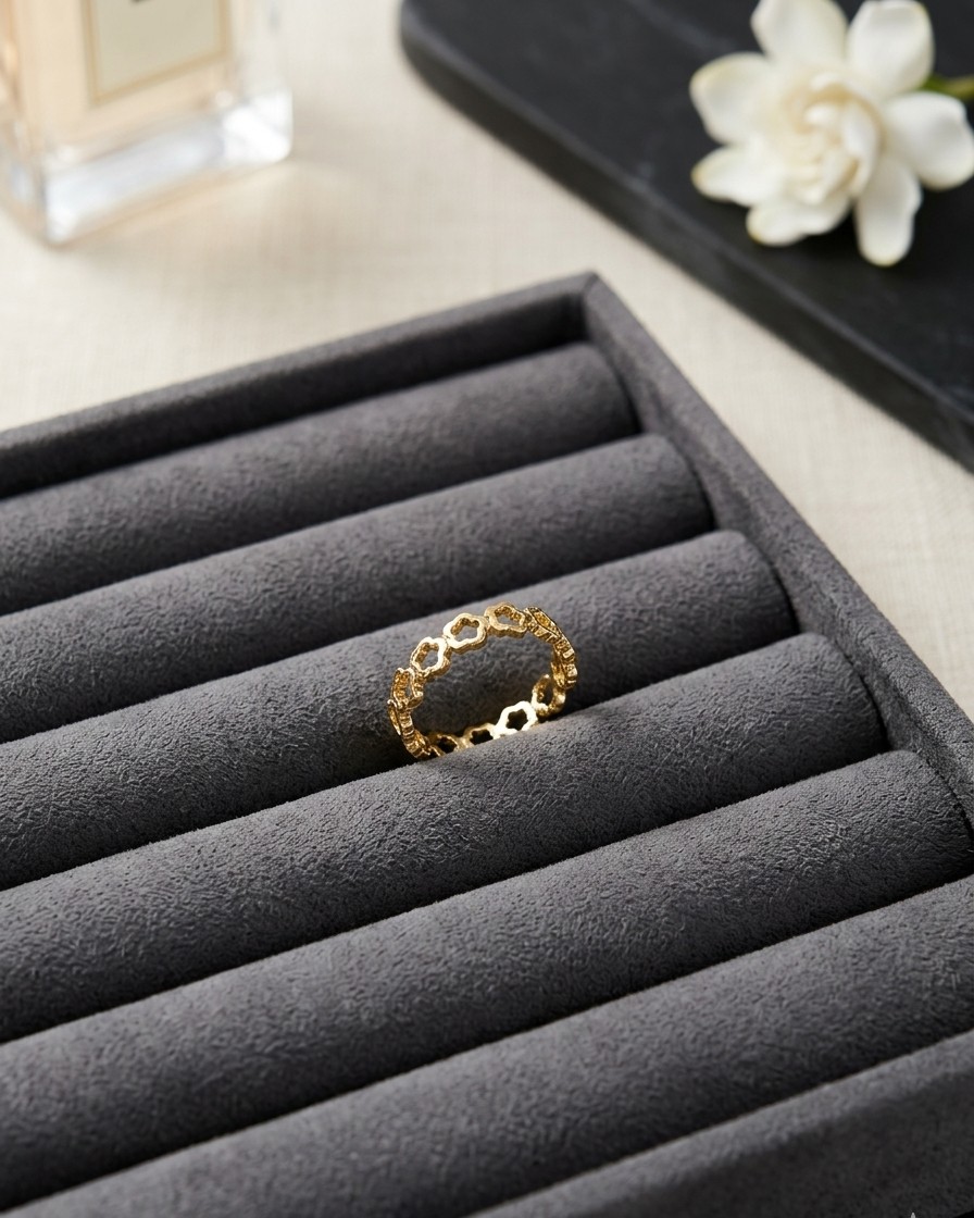 Golden Blossom Ring