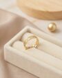 Golden Infinity Weave Ring