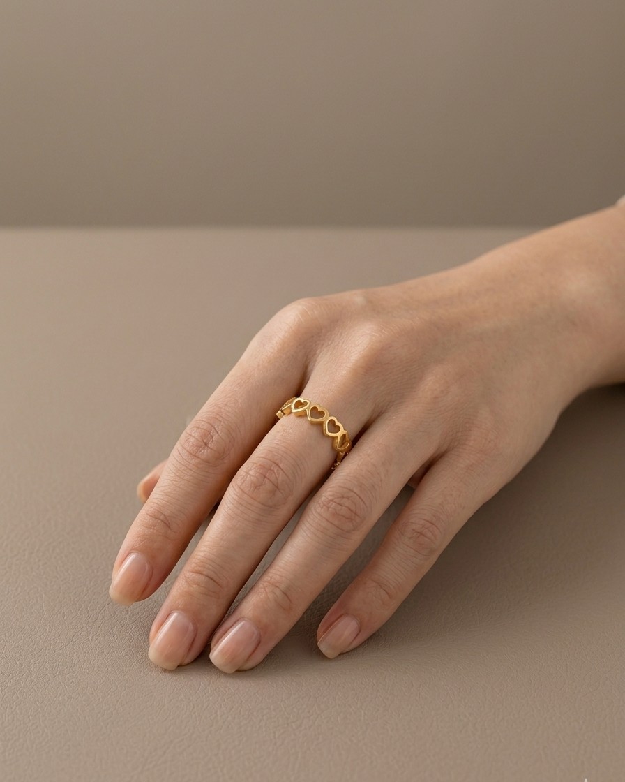 Golden Heart Ring