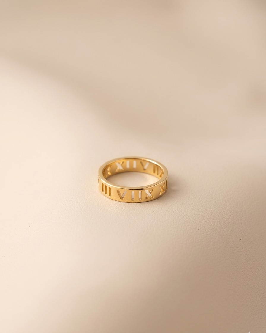 Classic Roman Numeral Ring