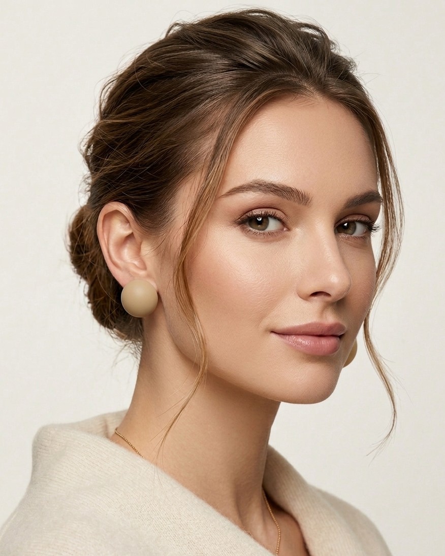 Dome Statement Stud Earrings