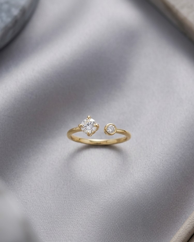 Radiant Duo Adjustable Ring
